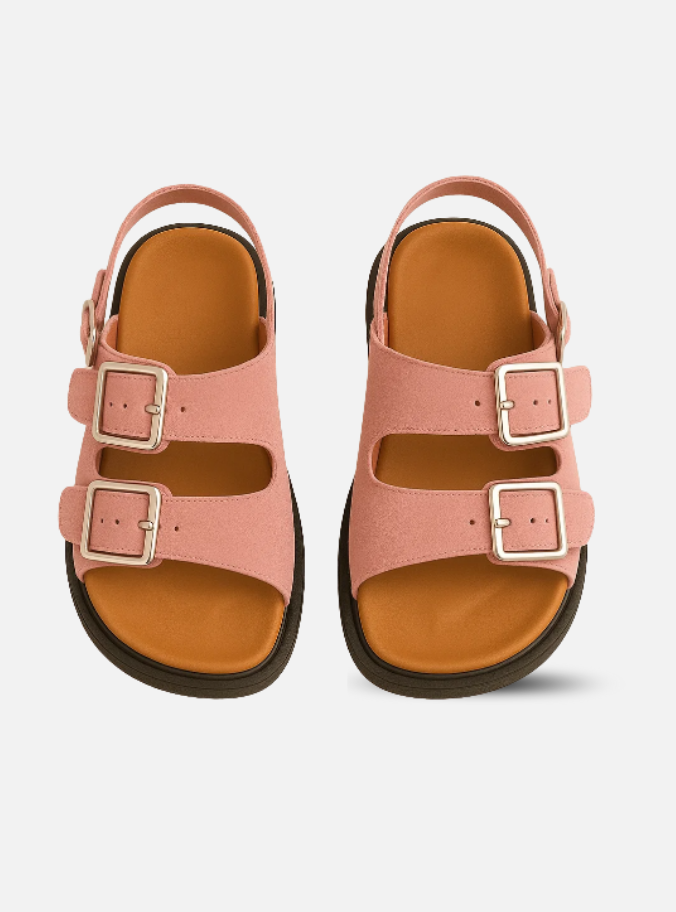 Sandália Papete - Rosa com tira traseira