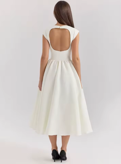 Women's French-style mid-length dress